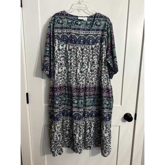 The vermont country store Dresses & Skirts - Vintage the vermont country store dress Cotton Muumuu boho prairie ~ Women Sz L